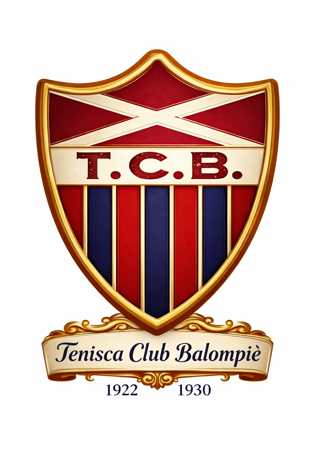 Primer escudo de la Sociedad deportiva Tenisca
